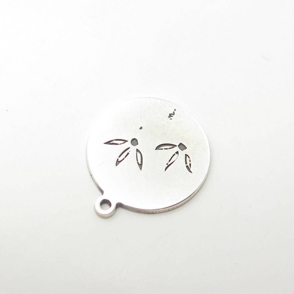 925 Sterling Silver USA Two In Town Bird's Feet Charm Pendant - Picture 6 of 8